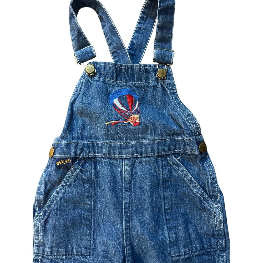 Vintage Made in USA 24 Month Washington Dee Cee Denim Bib Overall Hot air ballon - Picture 2 of 9